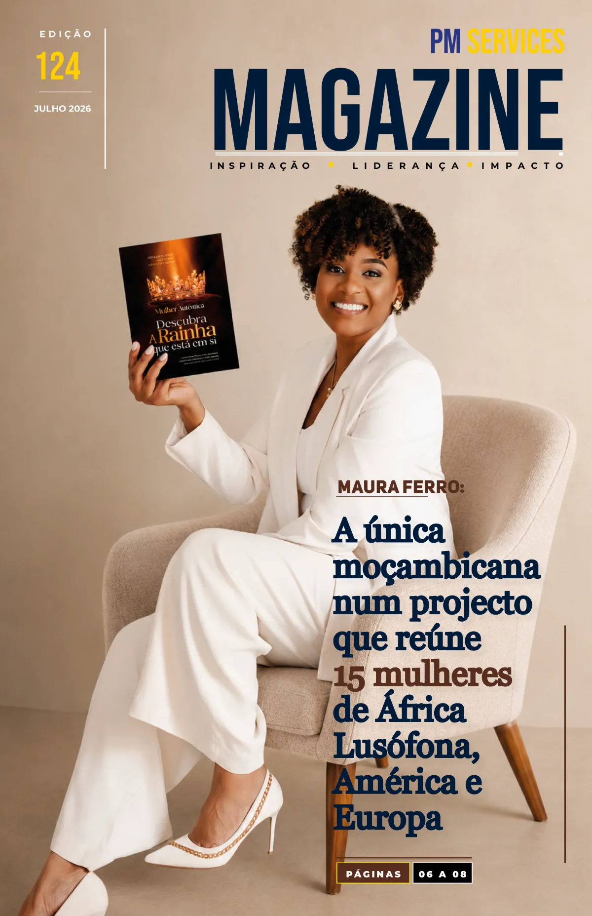 PM SERVICES MAGAZINE LANÇA EDIÇÃO 124 COM MAURA FERRO EM DESTAQUE INTERNACIONAL