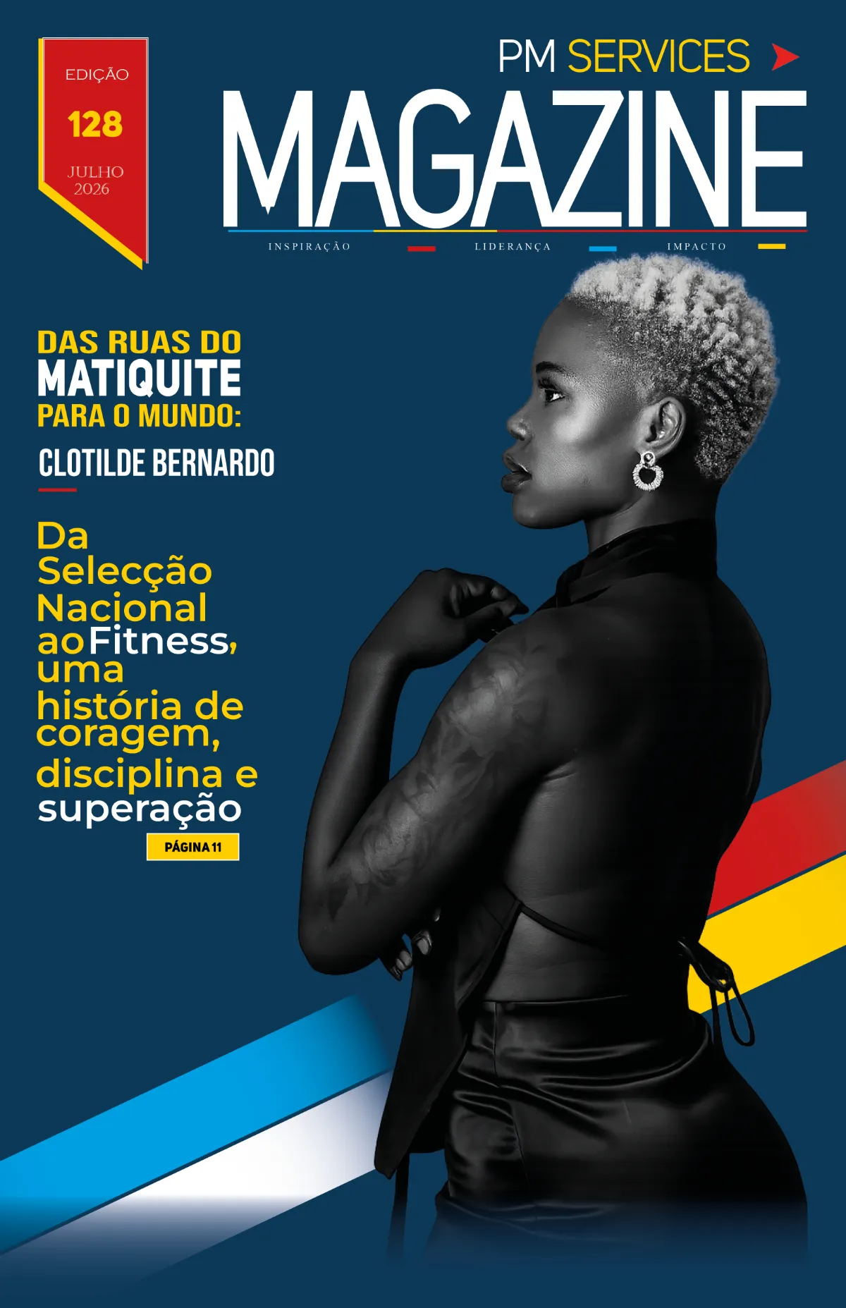 PM SERVICES MAGAZINE LANÇA A EDIÇÃO 128: UMA HISTÓRIA DE CORAGEM QUE NASCEU NAS RUAS DO MATIQUITE E CHEGOU AO MUNDO Maputo, Julho de 2026 — Há histórias que se contam em poucos minutos. Outras precisam de páginas para revelar a dimensão da sua grandeza. A edição 128 da PM Services Magazine pertence ao segundo grupo. Não é apenas mais uma revista. É um testemunho de que a determinação continua a ser a matéria-prima dos grandes feitos. Com uma identidade editorial cada vez mais consolidada no panorama nacional, a nova edição chega ao público colocando na capa uma mulher cuja trajectória desafia todas as probabilidades: Clotilde Bernardo, uma atleta que saiu das ruas do Matiquite para representar Moçambique além-fronteiras, transformando obstáculos em conquistas. Sob o título "Das Ruas do Matiquite para o Mundo", a reportagem principal conduz o leitor por uma narrativa profundamente humana, onde cada vitória resulta de anos de disciplina, sacrifício e perseverança. Mais do que retratar uma atleta da Selecção Nacional de Fitness, a revista apresenta uma mulher que decidiu escrever o seu próprio destino quando muitos acreditavam que esse caminho seria impossível. A escolha desta história reflecte a linha editorial da PM Services Magazine: destacar personalidades que inspiram através do mérito, do trabalho consistente e da capacidade de transformar desafios em oportunidades. Uma edição que inspira liderança A edição 128 mantém o compromisso de oferecer conteúdos de elevada qualidade, reunindo reportagens, entrevistas exclusivas, análises e histórias de impacto social e profissional. Num período em que a informação circula em velocidade recorde, a PM Services Magazine aposta no jornalismo de profundidade, privilegiando a investigação, o rigor editorial e narrativas que permanecem actuais muito depois da leitura da última página. Cada artigo foi concebido para acrescentar valor ao leitor, estimulando a reflexão sobre liderança, empreendedorismo, desenvolvimento humano e excelência profissional. Clotilde Bernardo: quando o impossível deixa de existir A reportagem de destaque leva o leitor a conhecer os bastidores da carreira de Clotilde Bernardo, desde os primeiros passos num contexto de limitações até às competições nacionais e internacionais que projectaram o seu nome. A narrativa demonstra que o sucesso raramente nasce do acaso. Resulta da persistência diária, da disciplina silenciosa e da coragem para continuar quando quase tudo parece conspirar contra. É precisamente essa mensagem que torna esta edição particularmente relevante para jovens, empreendedores, profissionais, líderes comunitários e todos aqueles que acreditam que o talento precisa apenas de uma oportunidade para florescer. Uma revista feita para quem procura inspiração verdadeira Mais do que informar, a PM Services Magazine pretende provocar mudança. Cada edição procura identificar pessoas, empresas e projectos capazes de gerar impacto positivo na sociedade moçambicana e além-fronteiras. A edição 128 reforça essa missão ao colocar em evidência uma protagonista cuja história representa milhares de jovens que diariamente lutam por melhores oportunidades. Porque as grandes histórias não nascem nos lugares mais privilegiados. Nascem onde existe coragem para continuar. Já disponível A PM Services Magazine – Edição 128 já se encontra disponível para os seus leitores, oferecendo uma leitura rica em conteúdo, cuidadosamente produzida para quem valoriza informação de qualidade, inspiração e excelência editorial. Nesta edição, cada página recorda uma verdade simples: o ponto de partida nunca determina o destino. O que realmente faz a diferença é a força de vontade para transformar sonhos em realidade.